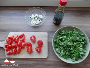 Sałatka z roszponką i gorgonzolą 30