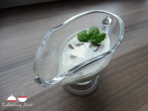 Kurczak z makaronem w sosie śmietanowo-pieczarkowym 36
