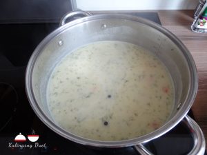 Zupa koperkowo - chrzanowa z serkiem topionym 5